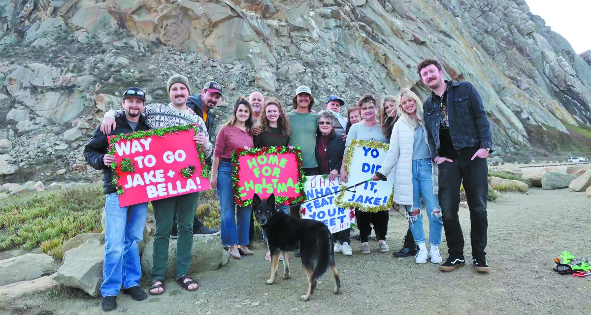 Air Force Veteran Jake Eyre’s<br>Walk Across America Ends in Morro Bay